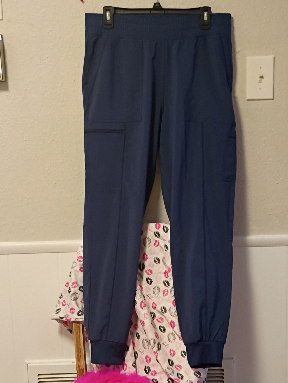 Unisexs Navy Jogger Medical Scrub Pants
